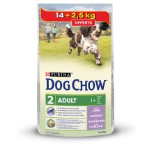 Dog Chow Agneau 14 +2.5KG Offerts