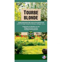 Tourbe Blonde de Sphaigne Prête à l'Emploi 70L