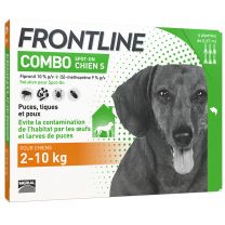 Frontline Combo - Anti Puces et Tiques Chien x6