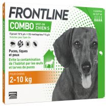 Frontline Combo - Anti Puces et Tiques Chien x4